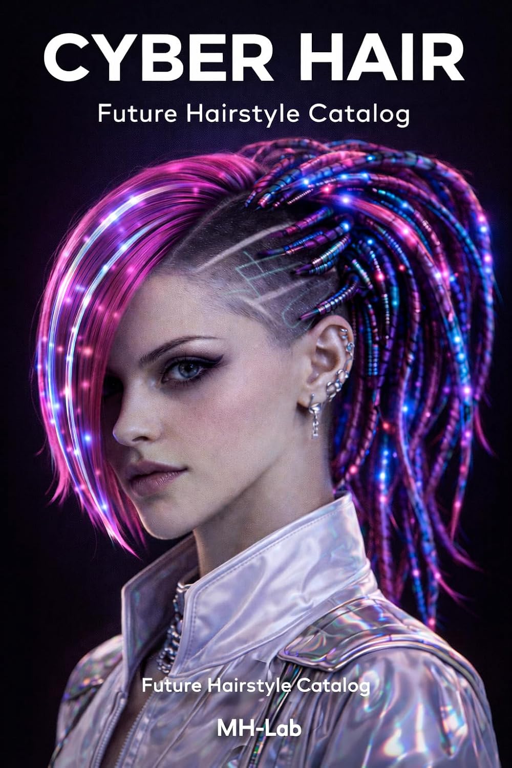 ler totalmente CYBER HAIR: Future Punk Hairstyle Collection: Neon & Avant-Garde Hair References for Creators & Cosplayers [MH Visual Archives] (English Edition)