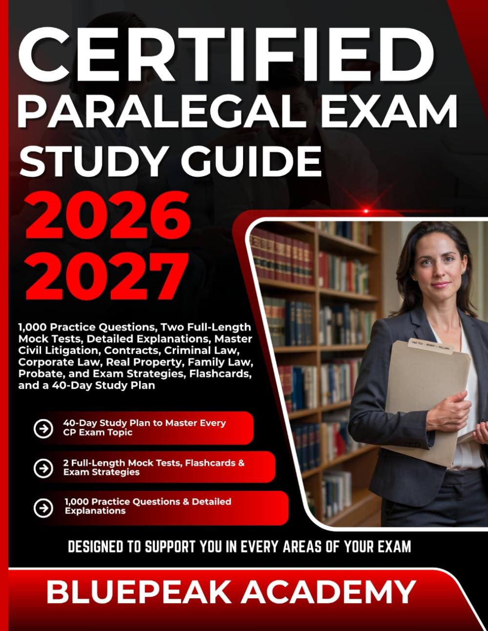 capítulo por capítulo baixar CERTIFIED PARALEGAL EXAM STUDY GUIDE 2026-2027: 1,000 Practice Questions, Two Full-Length Mock Tests, Detailed Explanations, Master Civil Litigation,... Flashcards, and a 40-Day Study Plan