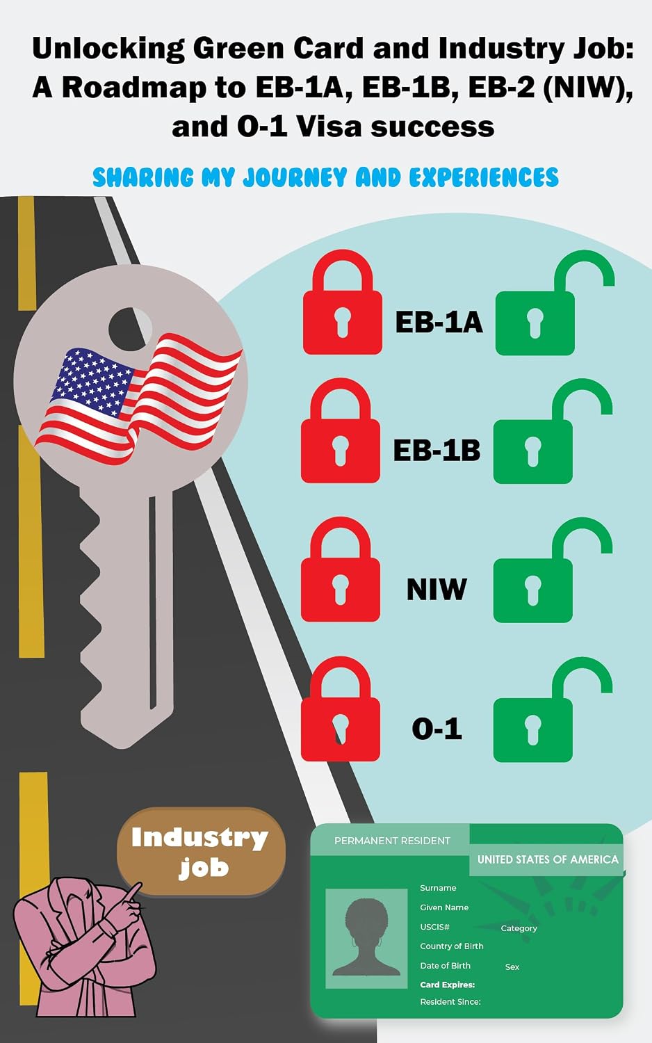 Unlocking Green Card And Industry Job: A Roadmap To EB-1A, EB-1B, EB-2 NIW, And O-1 Visa Success: Sharing my Journey and Experiences (English Edition) baixar livro de graça