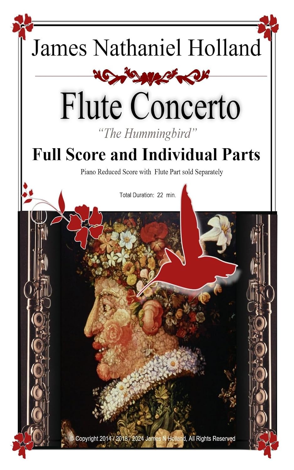 ler totalmente Flute Concerto "The Hummingbird": Full Score and Individual Parts (Woodwind Music by James Nathaniel Holland Book 7) (English Edition)