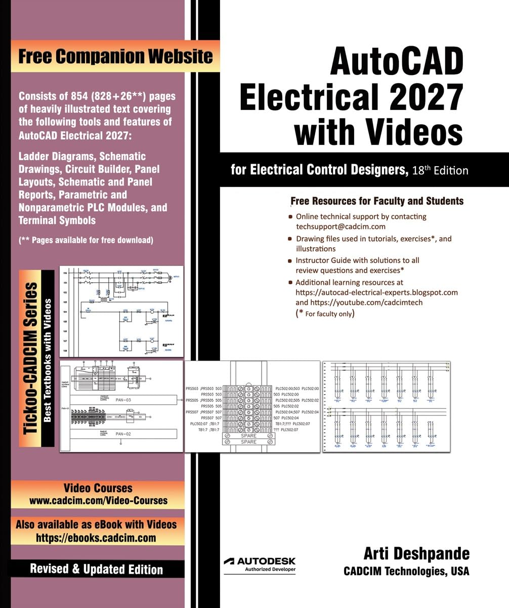 AutoCAD Electrical 2027 with Videos for Electrical Control Designers, 18th Edition (English Edition)
