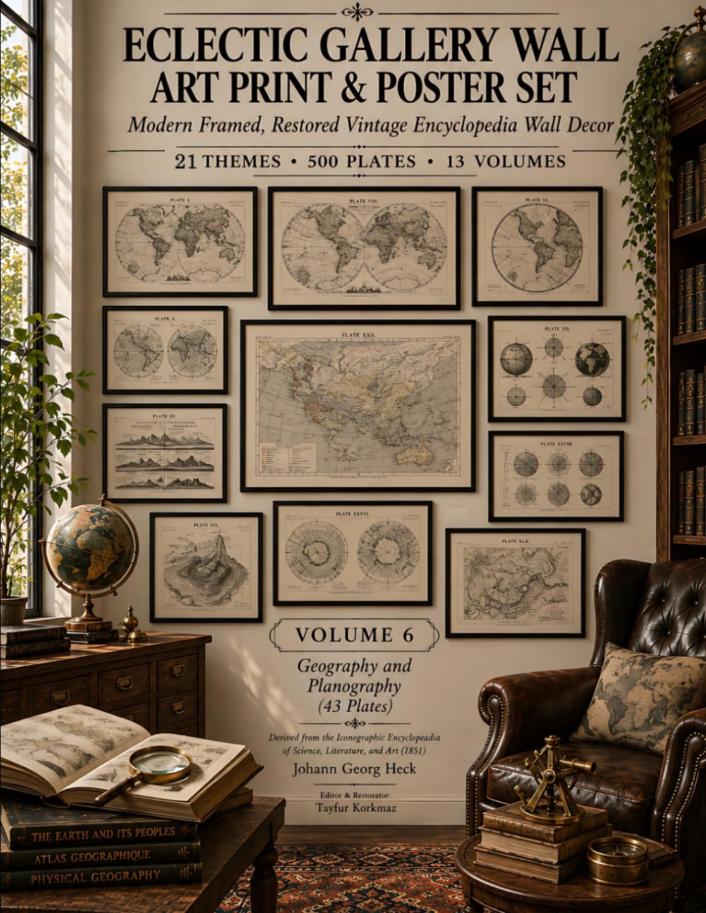 Eclectic Gallery Wall Art Print and Poster Set: Modern Framed, Restored Vintage Encyclopedia Wall Decor | 21 Themes, 500 Plates, Set of 13 Volumes |... Vintage Encyclopedia Wall Decor Poster Books) baixar livro de graça