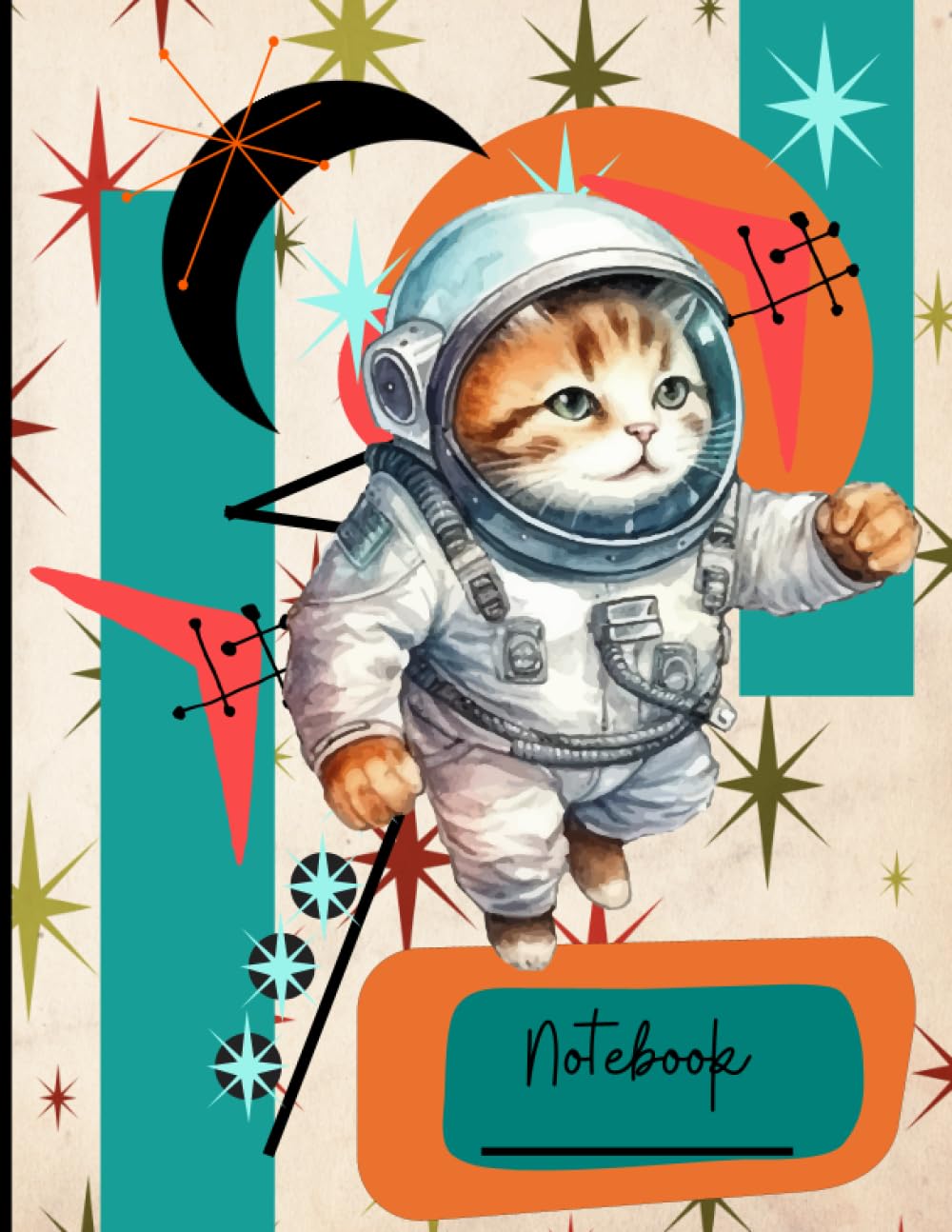 ler totalmente Astronaut Cat Notebook: Kitty Cat Journal for Inveterate Note-takers, Epic Scholars and Future Astrophysicists 8 1/2 x 11 inch and College Ruled