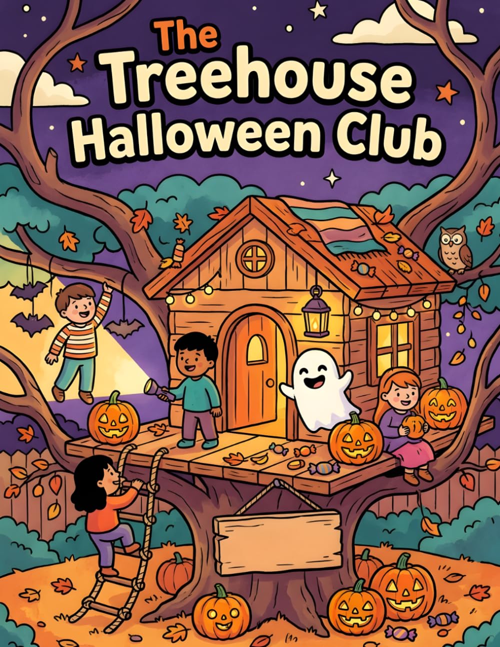 ler totalmente The Treehouse Halloween Club: A Spooky Autumn Colouring Adventure