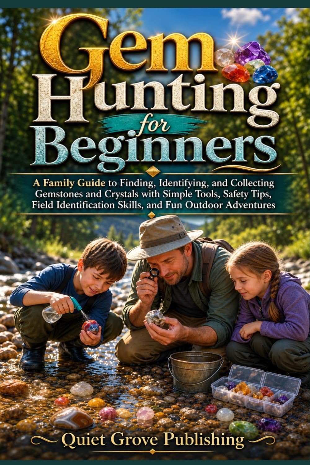 Gem Hunting for Beginners: A Family Guide to Finding, Identifying, and Collecting Gemstones and Crystals with Simple Tools, Safety Tips, Field... (Quiet Grove Hidden Treasure Guides) baixar o livro de graça