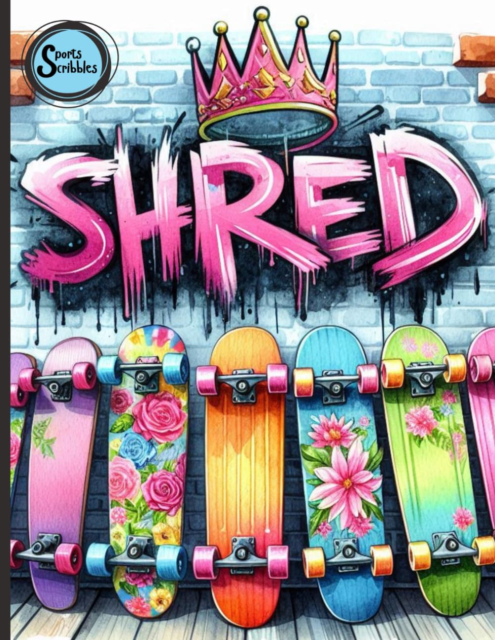 capítulo por capítulo baixar Sports Scribbles: Skateboarding Composition Notebook | Girls Skateboarding Journal | 120 Wide-Ruled, Lined, White Pages