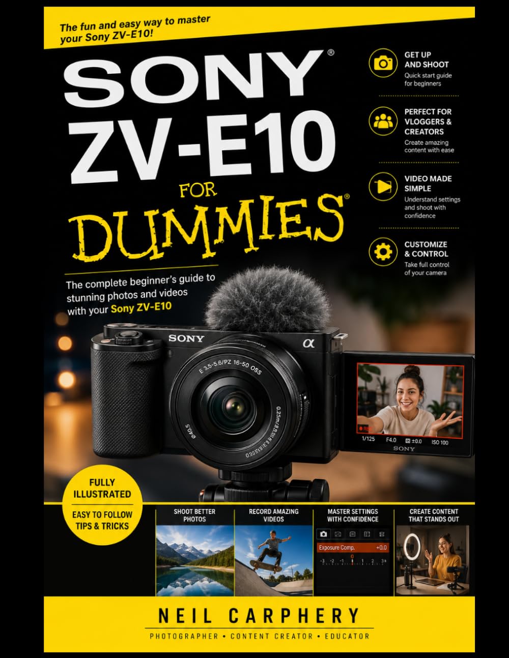 Sony ZV-E10 for Dummies: The Step-by-Step Beginner’s Guide to Mastering Camera Settings, Photography, Vlogging, Video, Autofocus, Lighting, Audio, and Content Creation baixar o livro de graça