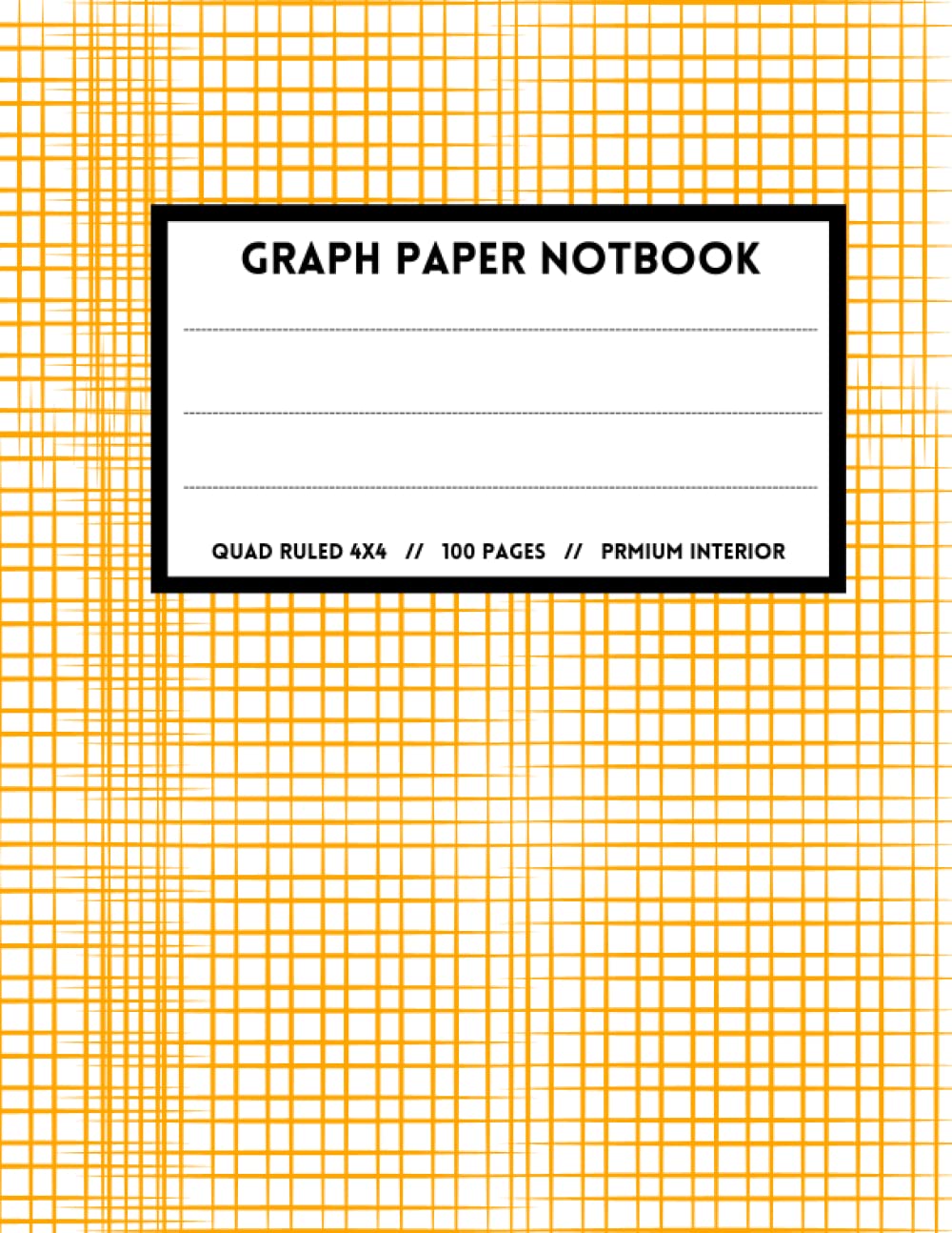 ler totalmente Graph Paper Notebook Premium Interior Orange Cover: Orange Grid Composition Book for Math and Science Students 4x4 Quad Ruled (Large 8.5 x 11) 100 Pages