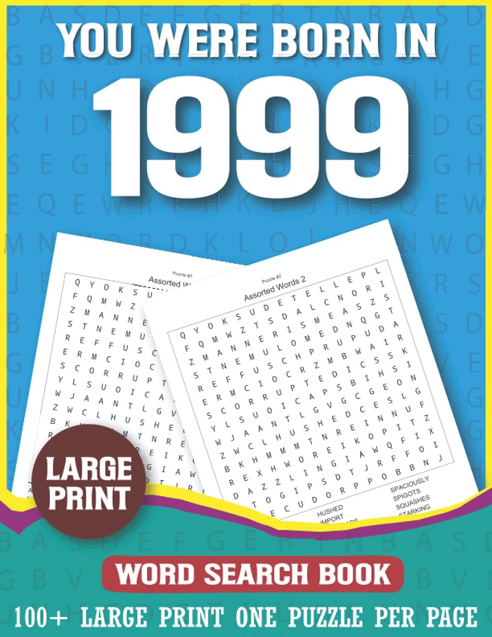 1999 Word Search Book: 100+ Large Print Word Search Puzzles For Seniors To Enjoy Free Time baixar livro de graça