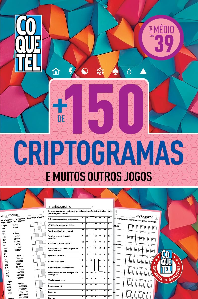 Livro Coquetel Mais de 150 Criptogramas 39 baixar livro de graça