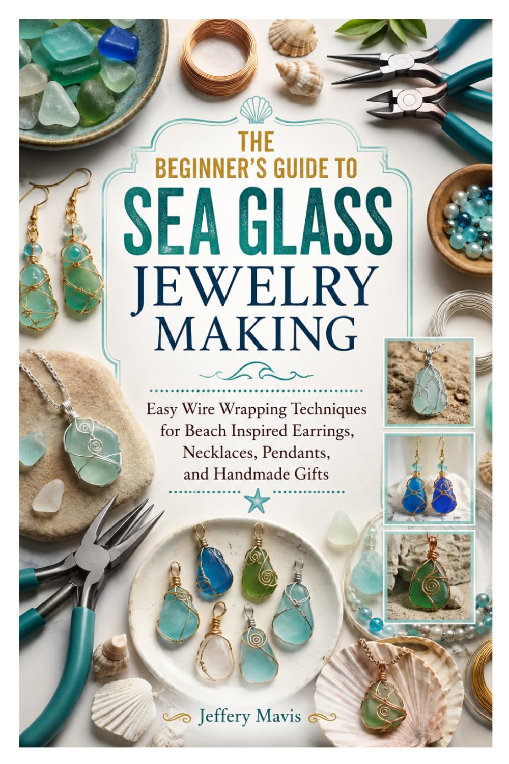 ler totalmente THE BEGINNER'S GUIDE TO SEA GLASS JEWELRY MAKING: Easy Wire Wrapping Techniques for Beach Inspired Earrings, Necklaces, Pendants, and Handmade Gifts