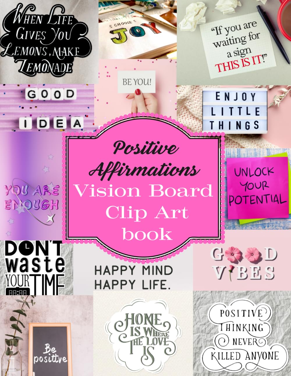 capítulo por capítulo baixar Positive Affirmations Vision Board Clip Art Book: 150 +Affirmation Cards for Key Areas of Personal Growth, Well-Being, Manifestation, and the Law of Attraction