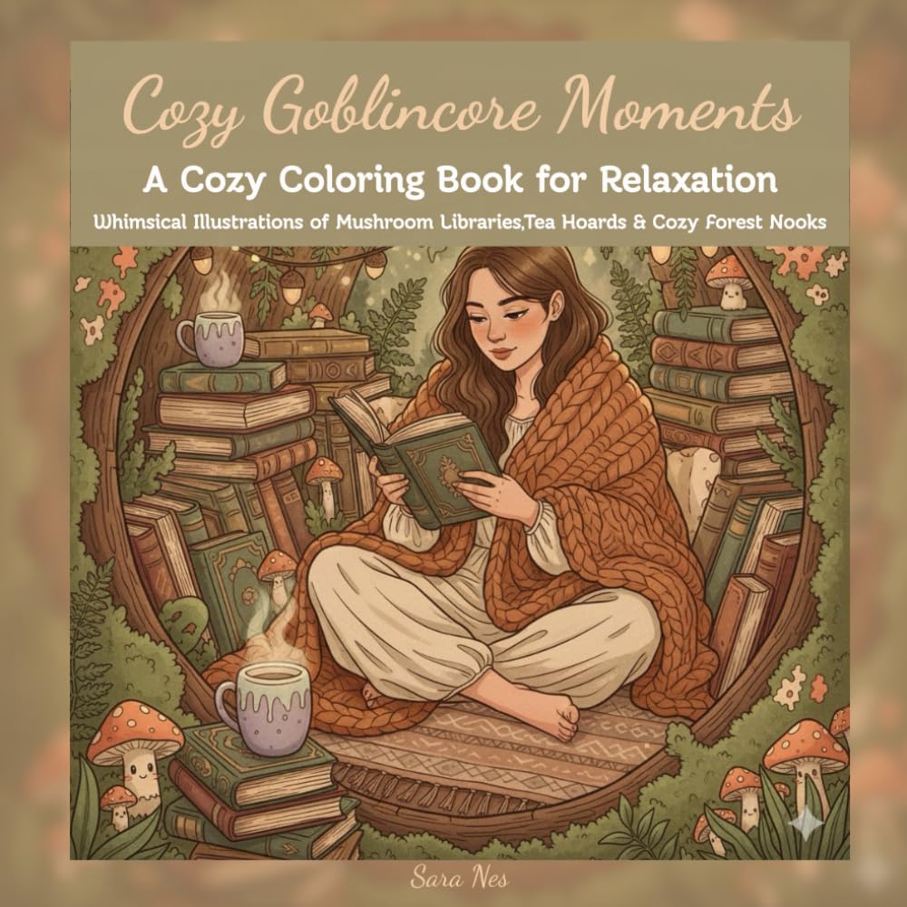 Cozy Goblincore Moments: A Cozy Coloring Book for Relaxation baixar o livro de graça