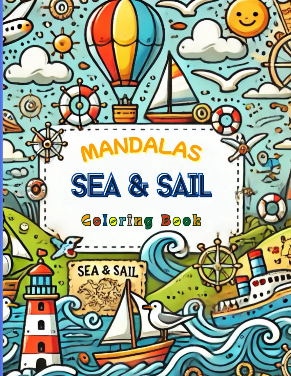 capítulo por capítulo baixar Sea & Sail: Nautic Mandala Coloring Book: Nautic Mandalas for Toddlers and Kids Ages +2 and Up (Portuguese Edition)