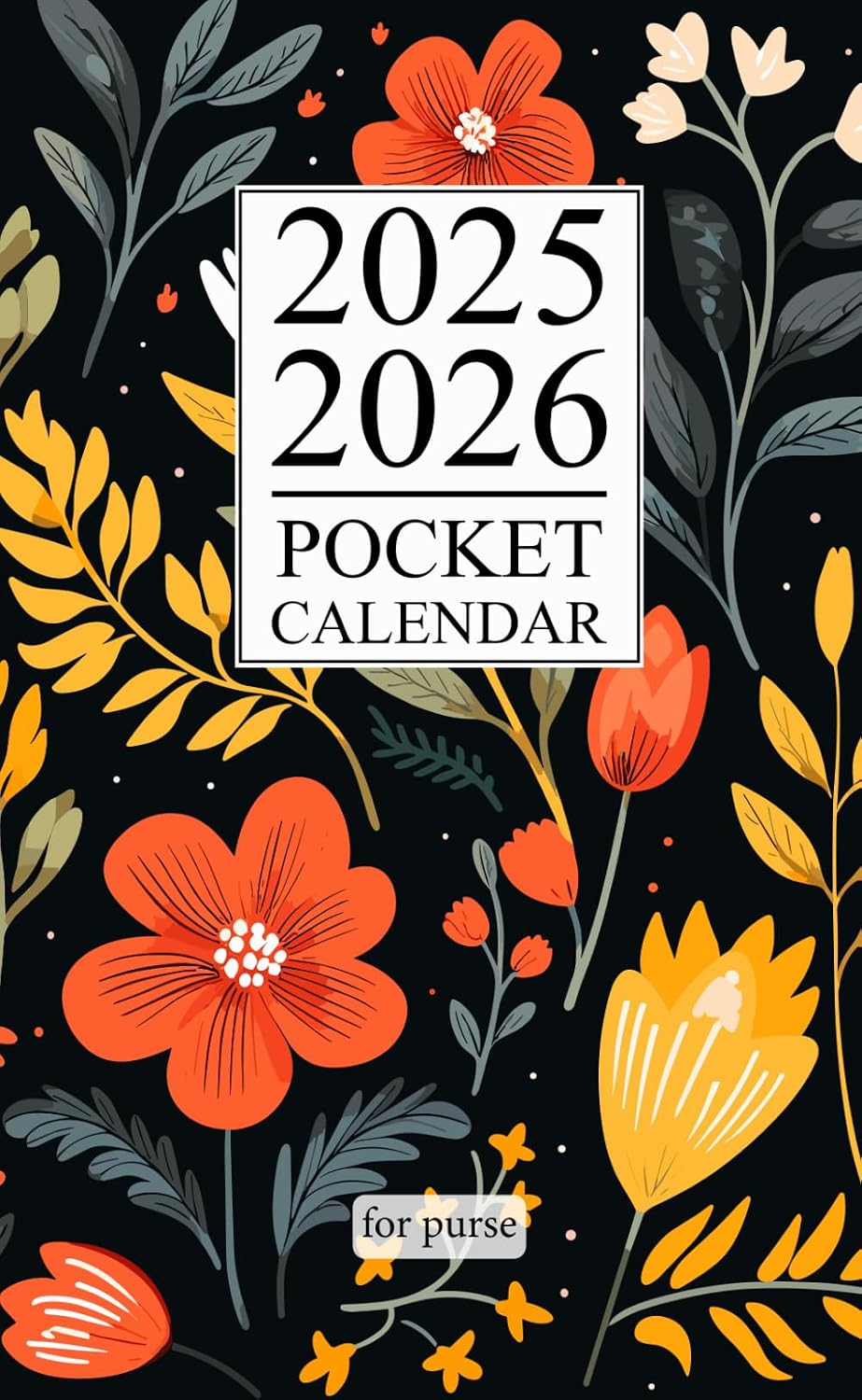 Pocket Calendar 2025-2026 for Purse: Small 2-Year Monthly planner from January 2025 to December 2026 | Floral Cover baixar livro de graça