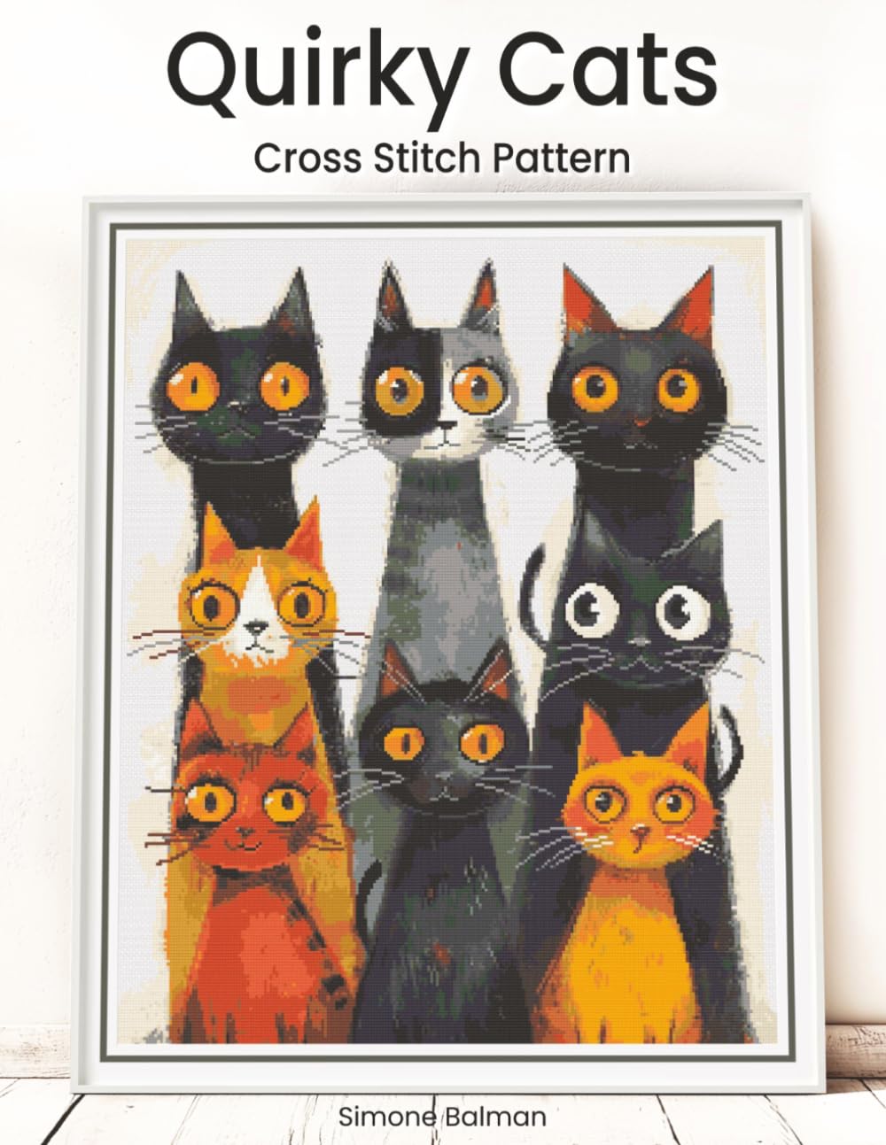 Quirky Cats Cross Stitch Pattern: A Partial Coverage Abstract Cat Portrait for Joyful Stitching with Colour and Mono Charts, 14-Brand Thread Conversion and Beginner Instructions baixar livro de graça