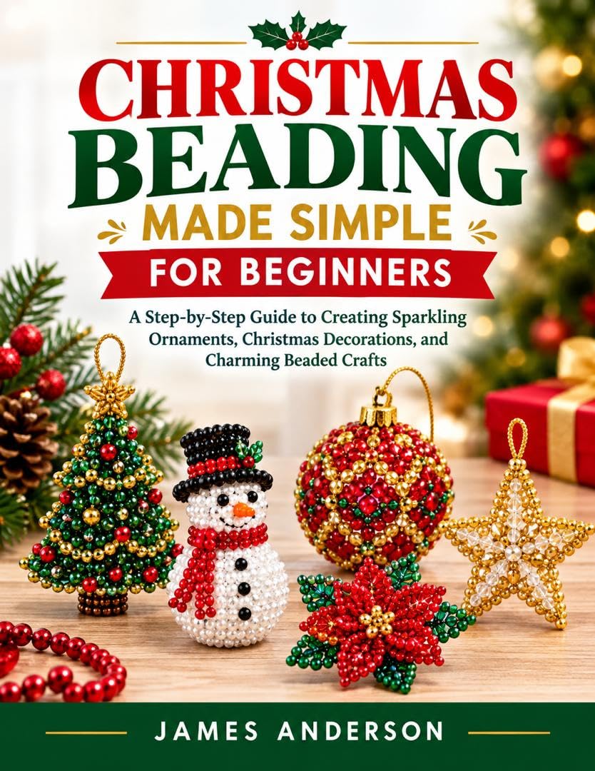 CHRISTMAS BEADING MADE SIMPLE FOR BEGINNERS: A Step-by-Step Guide to Creating Sparkling Ornaments, Christmas Decorations, and Charming Beaded Crafts (English Edition) baixar livro de graça
