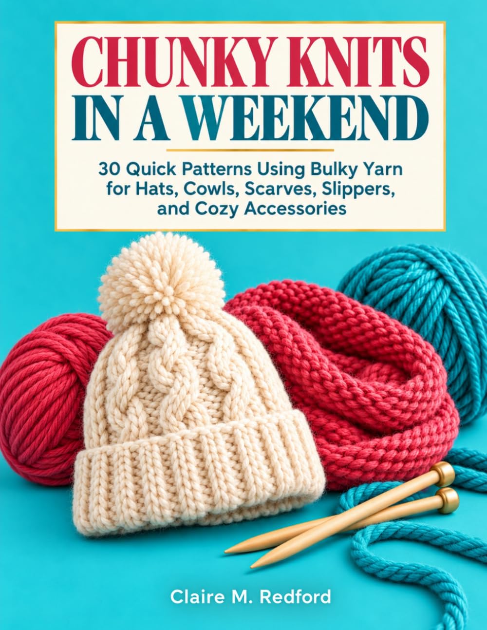 ler totalmente Chunky Knits in a Weekend: 30 Quick Patterns Using Bulky Yarn for Hats, Cowls, Scarves, Slippers, and Cozy Accessories
