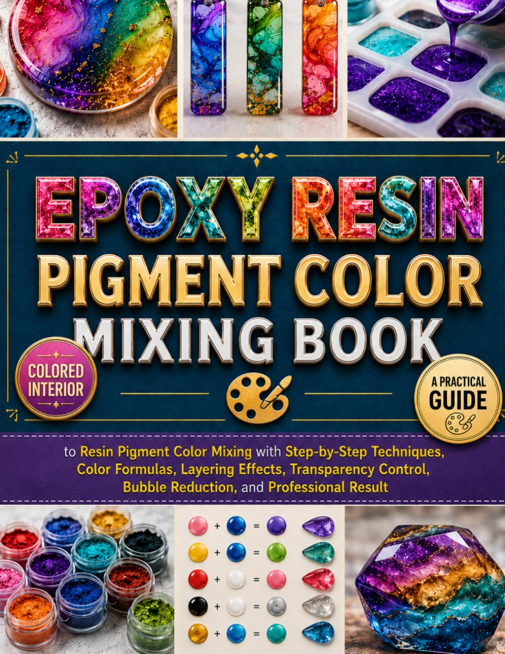 EPOXY RESIN PIGMENT COLOR MIXING BOOK: A Practical Guide to Resin Pigment Color Mixing with Step-by-Step Techniques, Color Formulas, Layering Effects,... Bubble Reduction, and Professional Result baixar livro de graça
