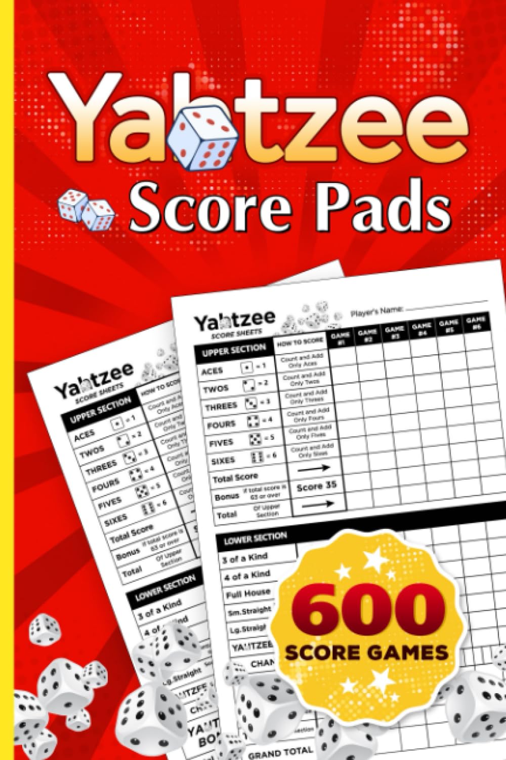 Yatzee Score Pads: 101 Score Sheets For Scorekeeping | Pocket Size 6 x 9 Inches, Perfect Gift for Gamers baixar livro de graça