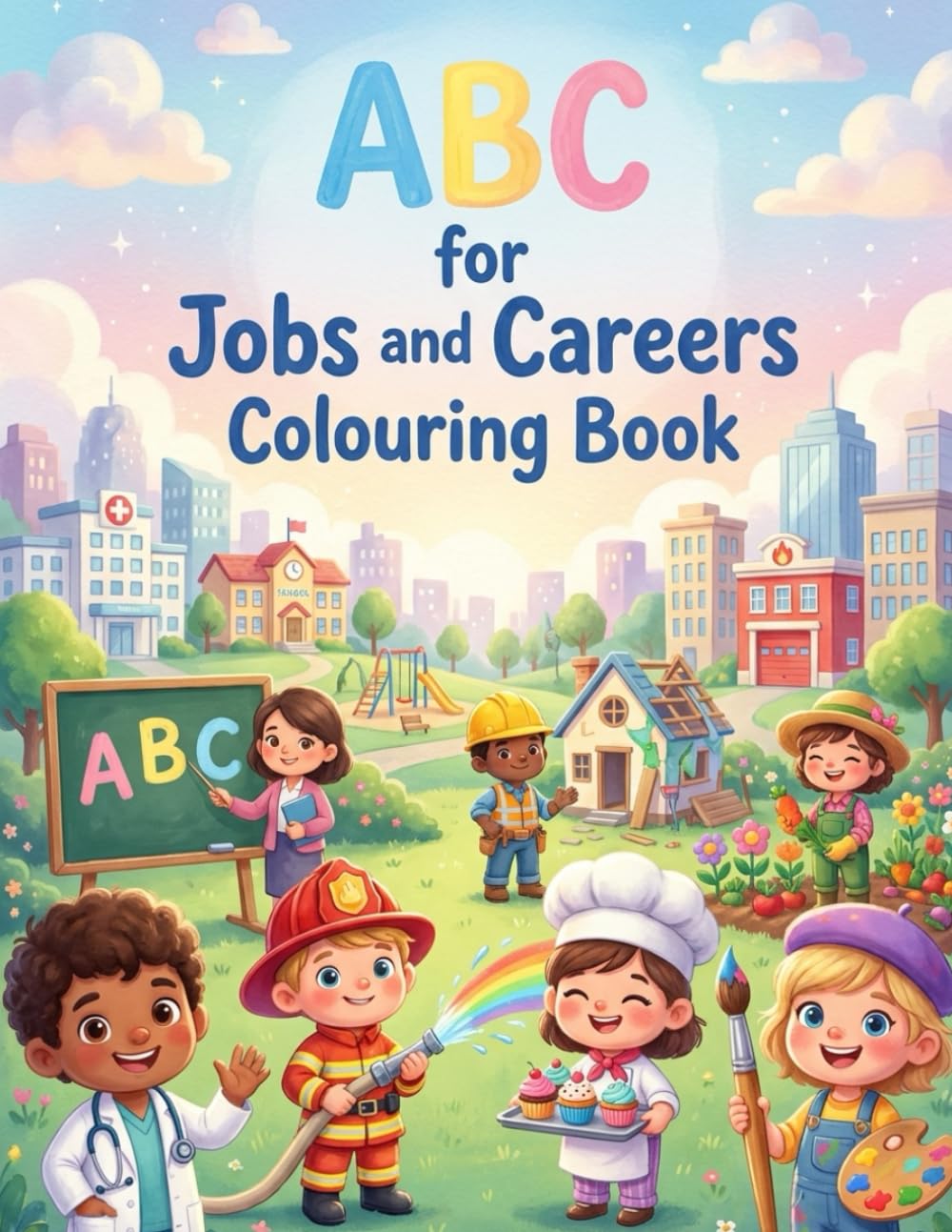 ABC Jobs and Careers: Colouring Book