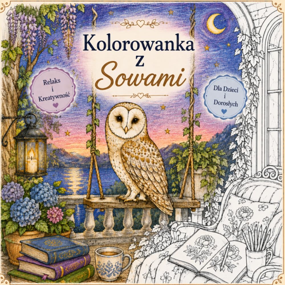 capítulo por capítulo baixar Kolorowanka z Sowami: Piękne sowy i zachwycające sceny do kolorowania dla dzieci i dorosłych (Polish Edition)