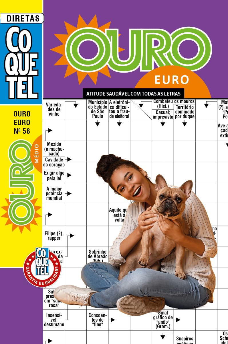 Palavras-Cruzadas Diretas Coquetel Ouro Euro 58: Nível Médio baixar o livro de graça