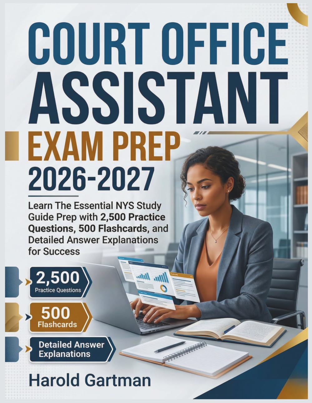 ler totalmente Court Office Assistant Exam Prep 2026: Learn The Essential NYS Study Guide Prep with 2,500 Practice Questions, 500 Flashcards, and Detailed Answer Explanations for Success
