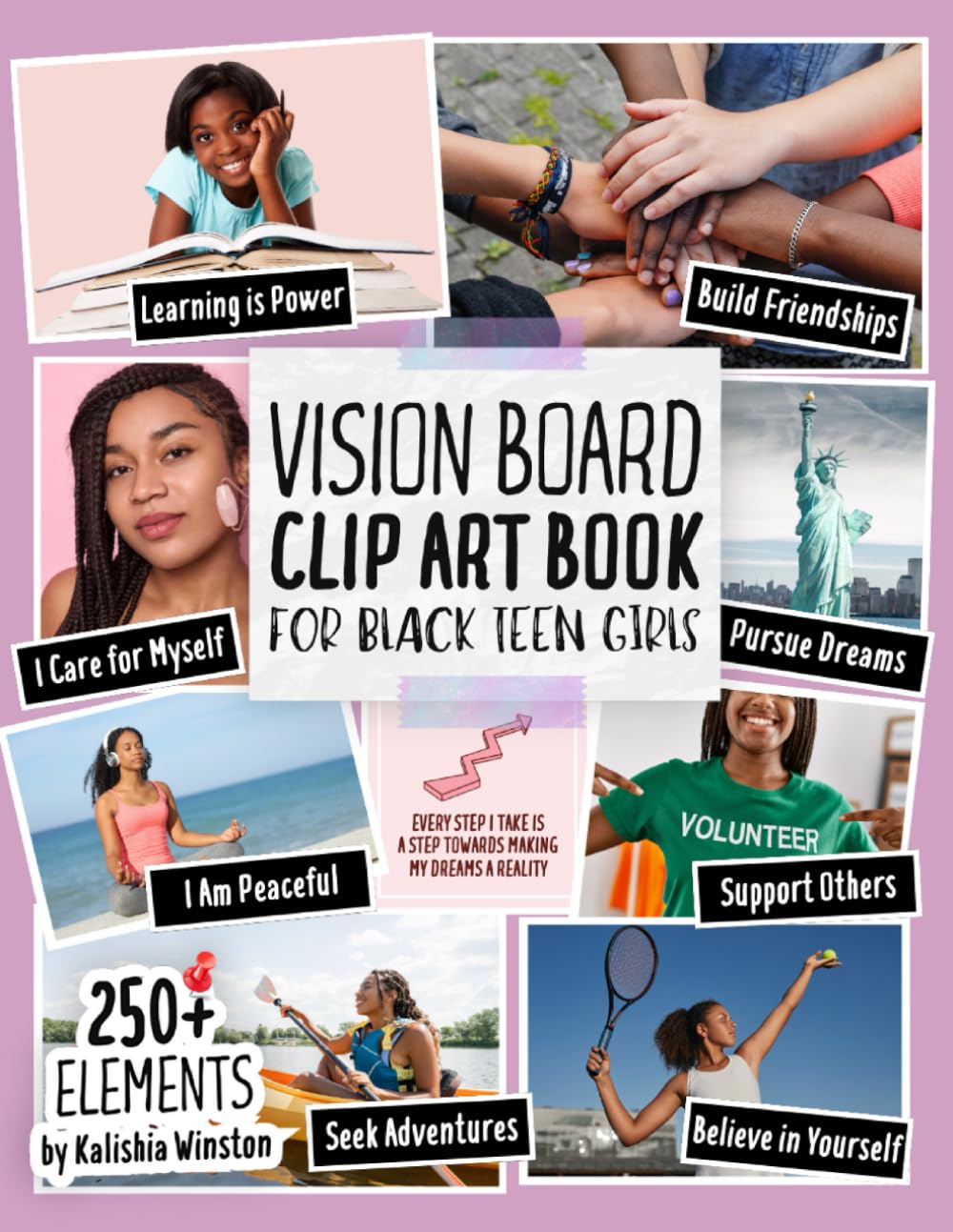 capítulo por capítulo baixar Vision Board Clip Art Book for Black Teen Girls: 250+ Empowering Images, Positive Affirmations & Inspiring Words to Manifest Dreams and Goals for Young Black Women (Vision Board Supplies)