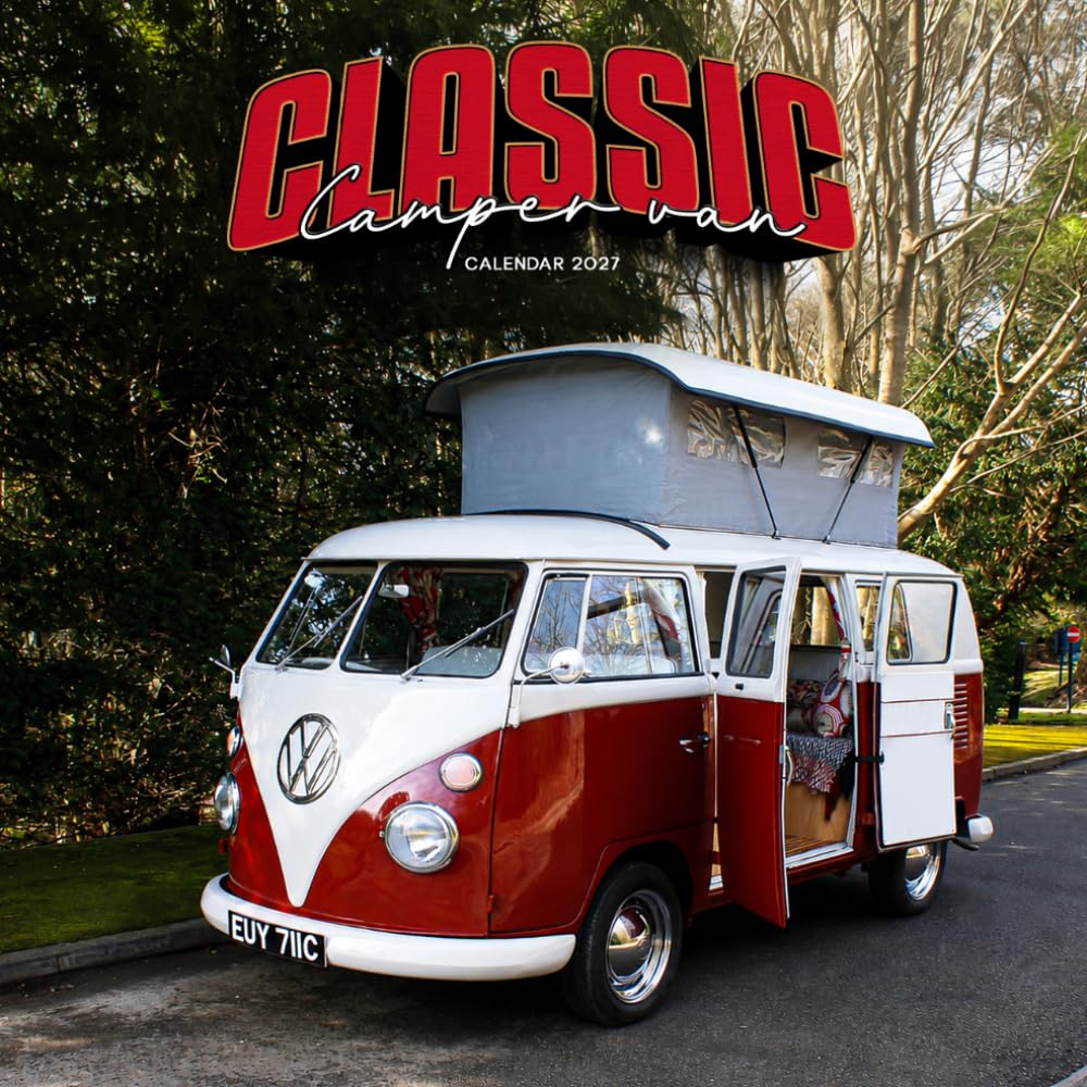 Camper Van Calendar 2027: Van Travel and Outdoor Scenes