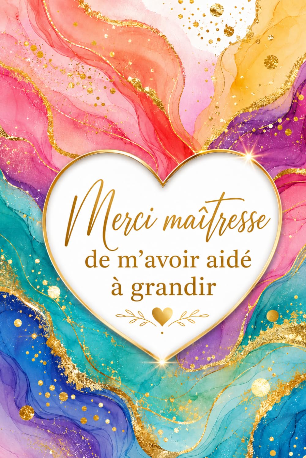 Merci maîtresse de m’avoir aidé à grandir: Carnet ligné de 108 pages à offrir en cadeau de fin d’année scolaire à une maîtresse, enseignante ou... de dédicace à personnalisé (French Edition) baixar o livro de graça