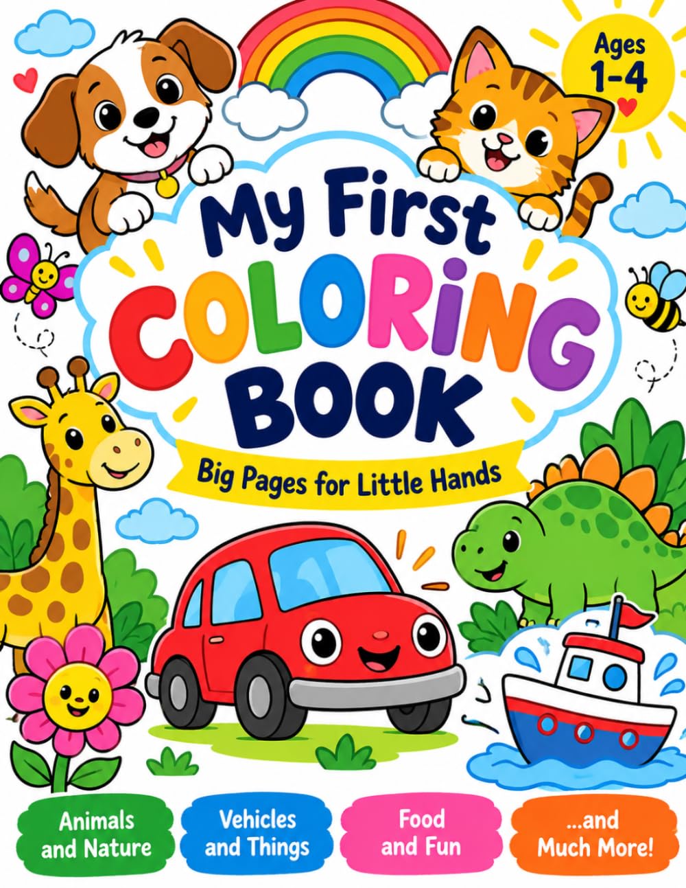 My Big Coloring book: Playful Illustrations for Children baixar o livro de graça