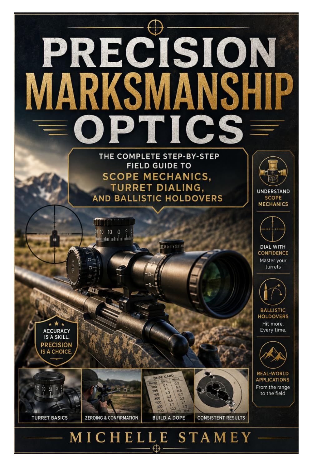 Precision Marksmanship Optics: The Complete Step-by-Step Field Guide to Scope Mechanics, Turret Dialing, and Ballistic Holdovers baixar livro de graça