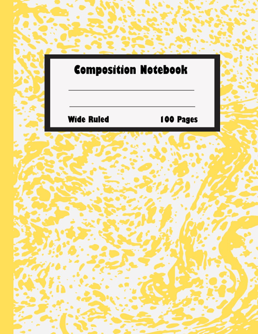 Yellow Marble composition Notebook Wide Ruled: Yellow Composition Notebook |100 Pages Wide Ruled Lined Book For School, Writing, Drawing or Doodling | Yellow composition book | 8.5x11 inches baixar livro de graça