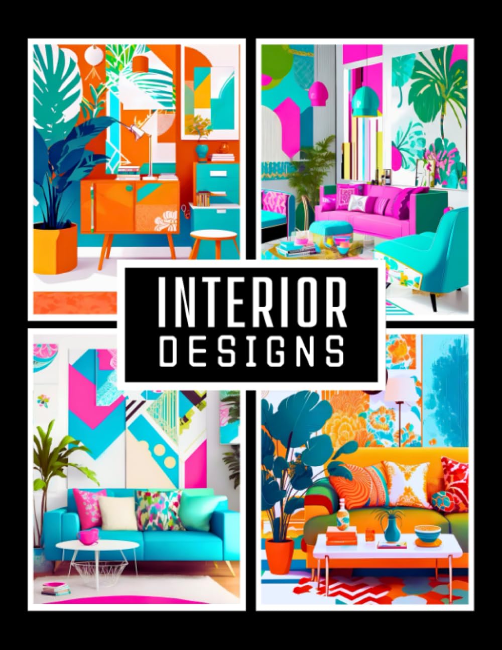 capítulo por capítulo baixar Retro Chic Interior Design: Adult Coloring Book Interiors Featuring 32 Beautiful Cozy Homes | for Relaxation and Stress Anxiety Relief