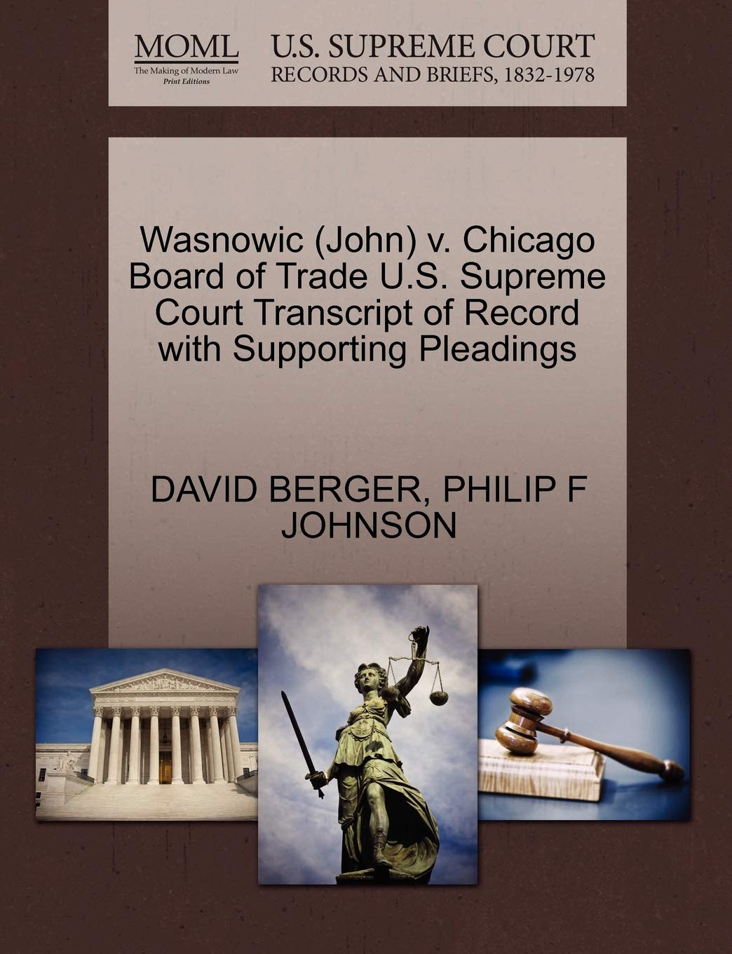 capítulo por capítulo baixar Wasnowic (John) v. Chicago Board of Trade U.S. Supreme Court Transcript of Record with Supporting Pleadings