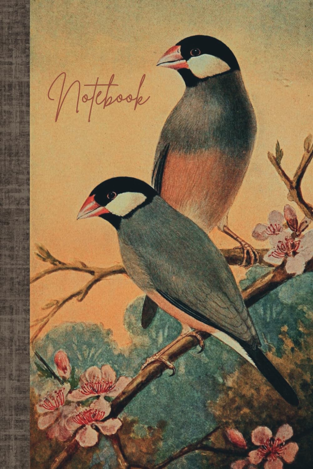 ler totalmente Vintage Java Sparrow Notebook - 6x9in Size - 108 pages - Narrow Lined Paperback Notebook for Writing & Notes.