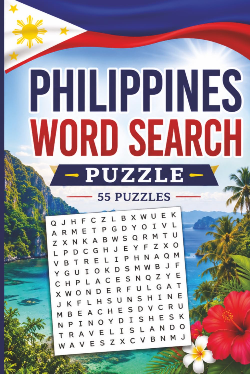 Philippines Word Search Puzzle: 55 Puzzles Word Search about Philippines and More | 6x9 inches, 110 pages | Gift for Philippines & Countries Lover baixar livro de graça