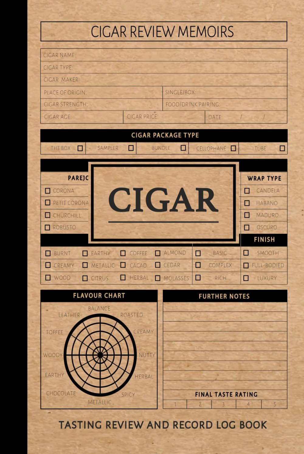 capítulo por capítulo baixar Cigar Tasting Review and Record Log Book: Cigar Enthusiasts Journal. Detail & Note Every Smoke. Ideal for Aficionados, Collectors, and Sommeliers