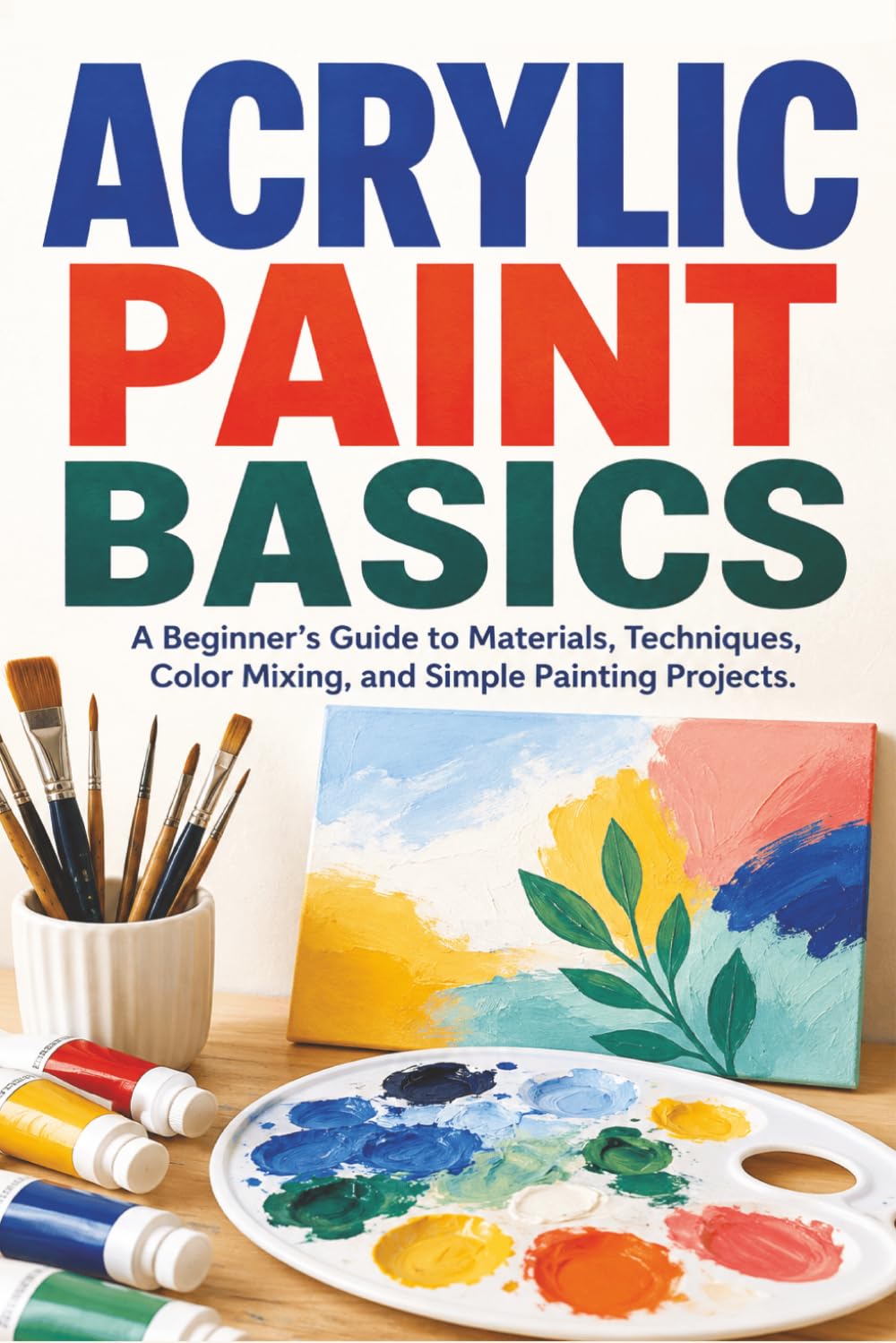 ler totalmente Acrylic Paint Basics: A Beginner’s Guide to Materials, Techniques, Color Mixing, and Simple Painting Projects (Creative Acrylic)