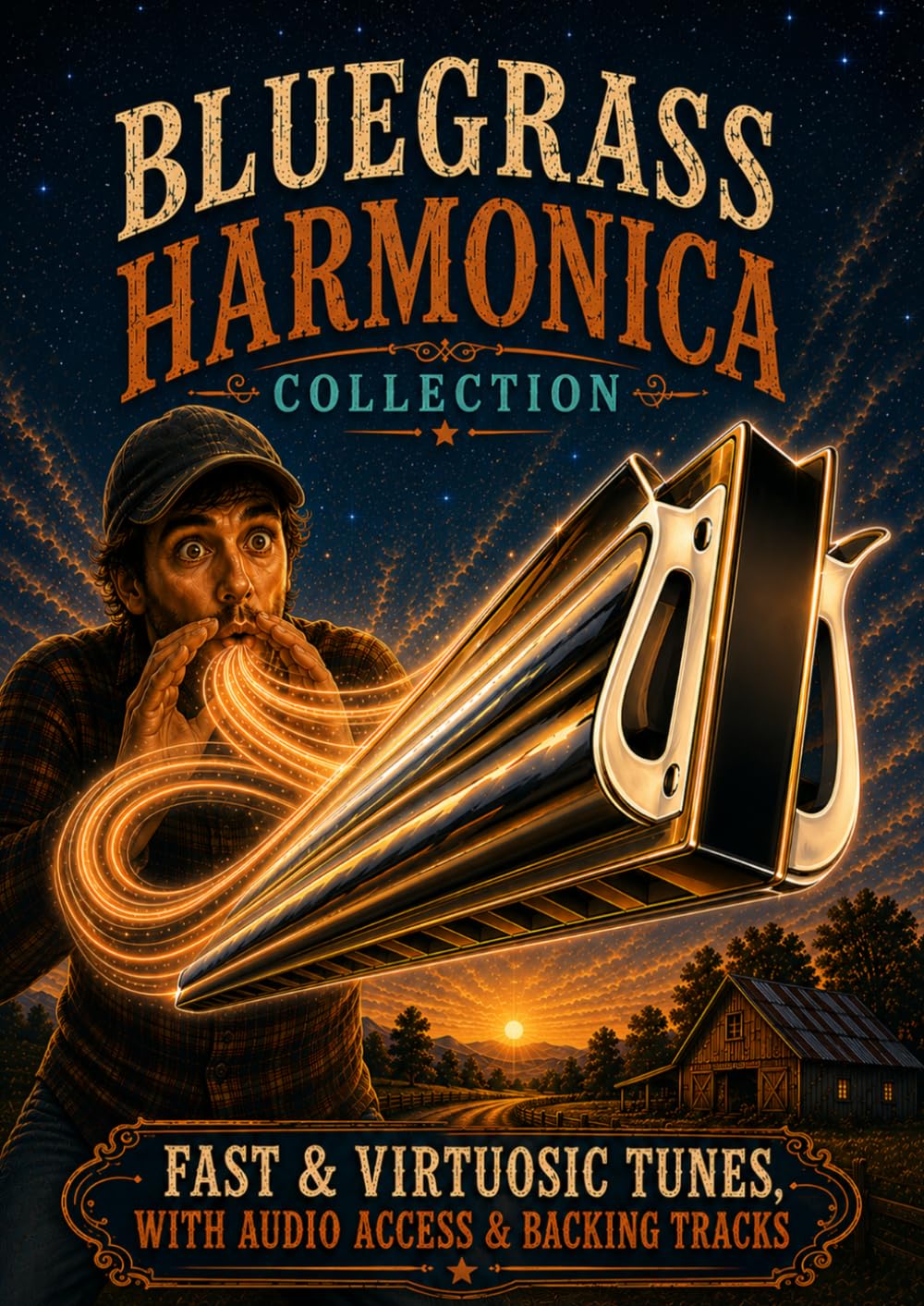 ler totalmente Bluegrass harmonica collection: Fast and virtuosic tunes, with audio access & backing tracks