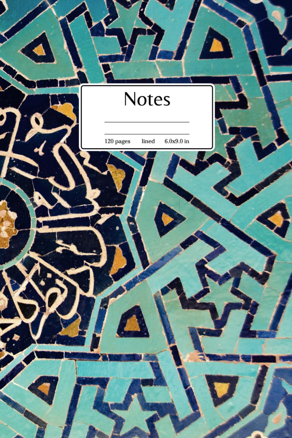 ler totalmente Notes: Notes: Lined Notebook with Mosaic Tile Design, 6x9, Ruled, 120 Premium Pages | Margin Masters Mosaic Series #041