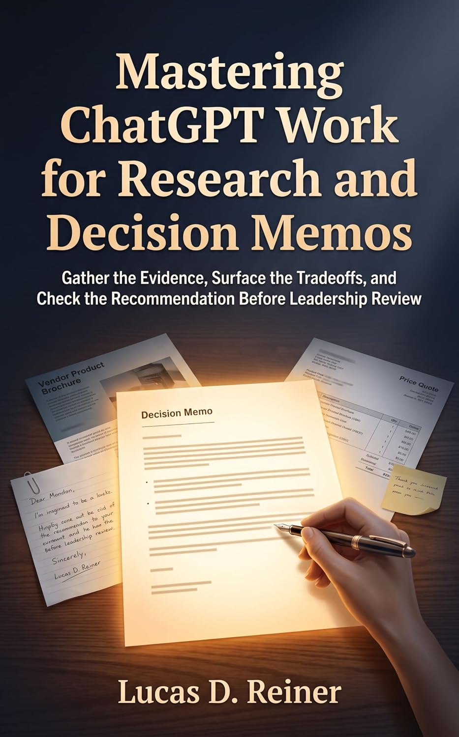 ler totalmente Mastering ChatGPT Work for Research and Decision Memos: Gather the Evidence, Surface the Tradeoffs, and Check the Recommendation Before Leadership Review... Mastery Series Book 5) (English Edition)