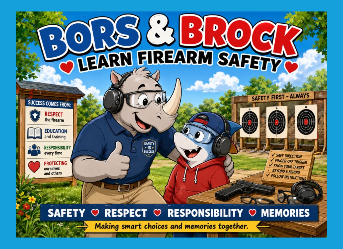 Bors & Brock Learn Gun Safety (Bors The Rhino) baixar livro de graça