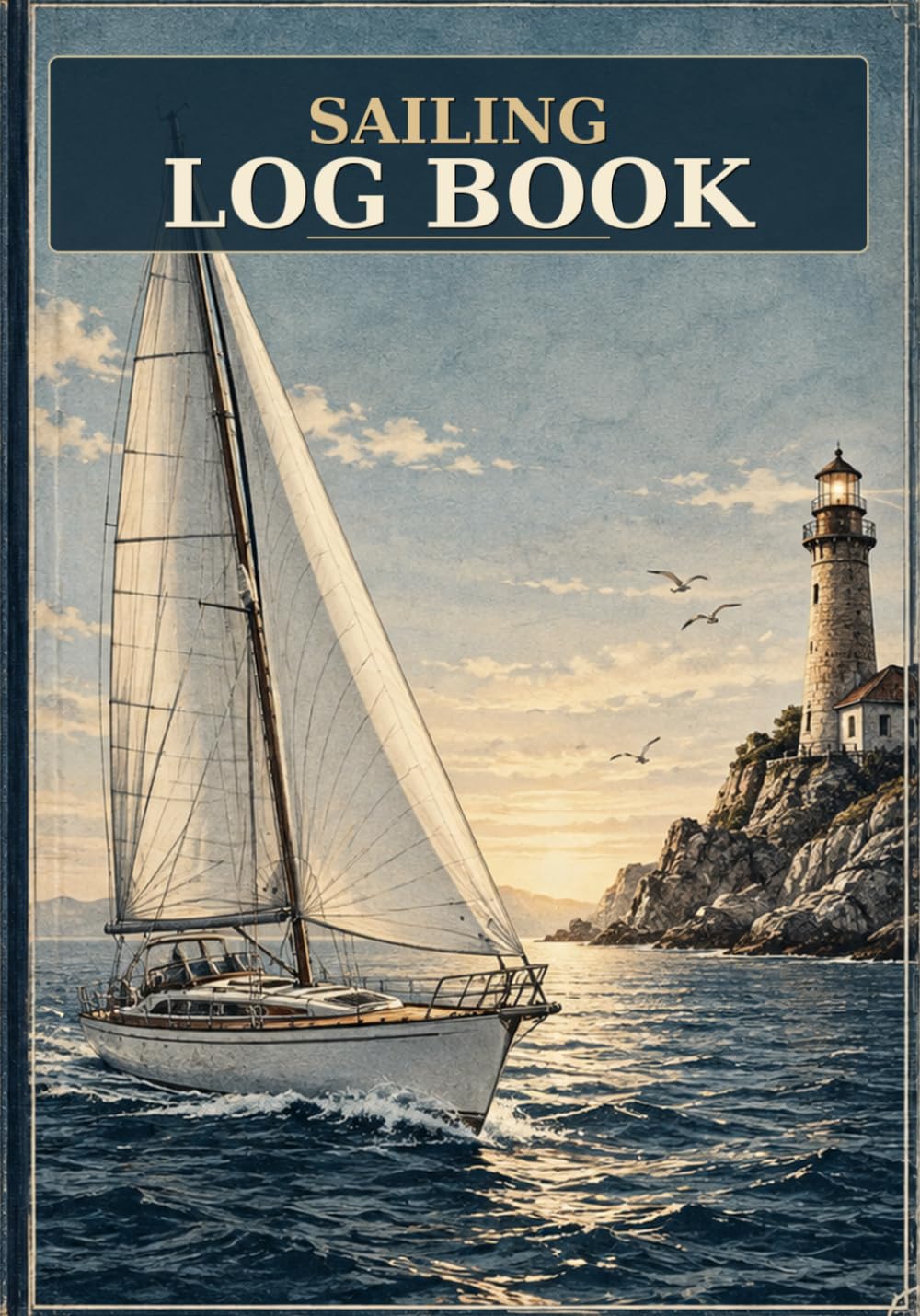 ler totalmente Sailing Log Book: Classic Yacht Log & Navigation Planner for Skippers — Track Your Journey & Record Every Voyage