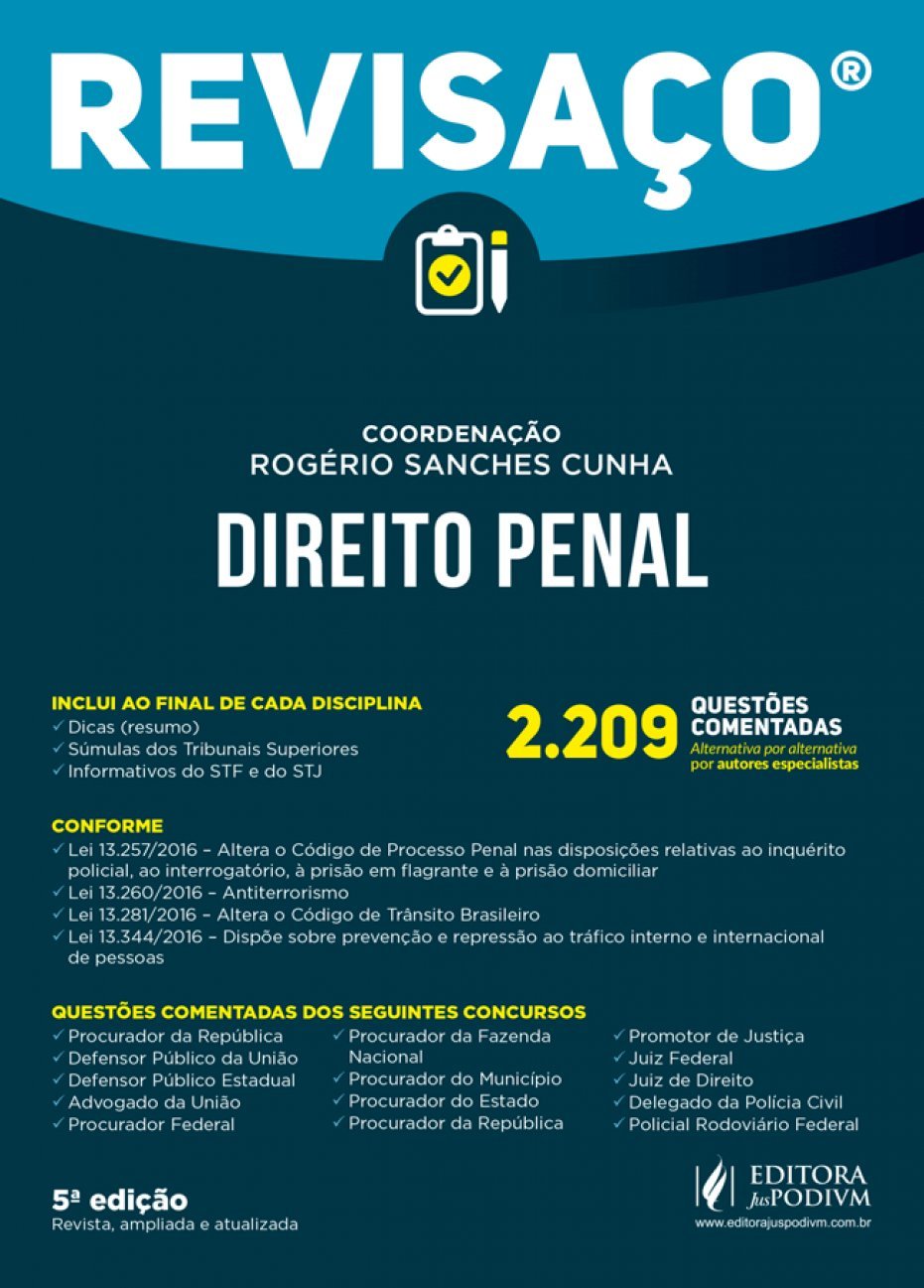 ler totalmente Direito Penal: 2.209 Questões Comentadas, Alternativa por Alternativa por Autores Especialistas
