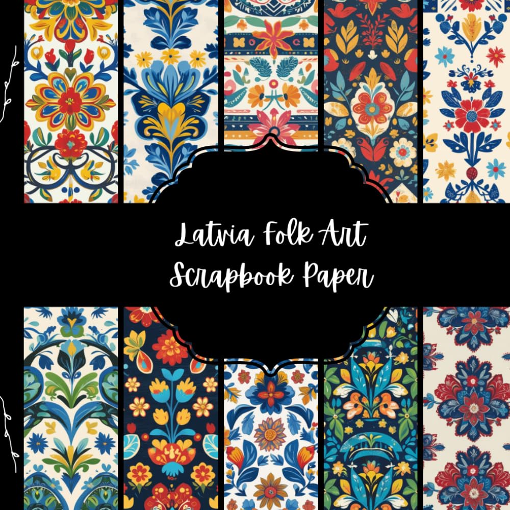 capítulo por capítulo baixar Latvia Folk Art Scrapbook Paper, European Junk Journal Paper, Travel Decorative Paper, DIY Projects, Origami, Collage Sheets, Decoupage Paper, 10 Designs, Double Sided