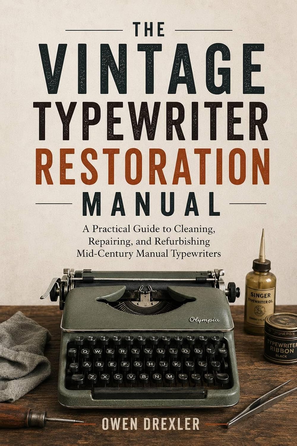 ler totalmente The Vintage Typewriter Restoration Manual: A Practical Guide to Cleaning, Repairing, and Refurbishing Mid-Century Manual Typewriters (English Edition)