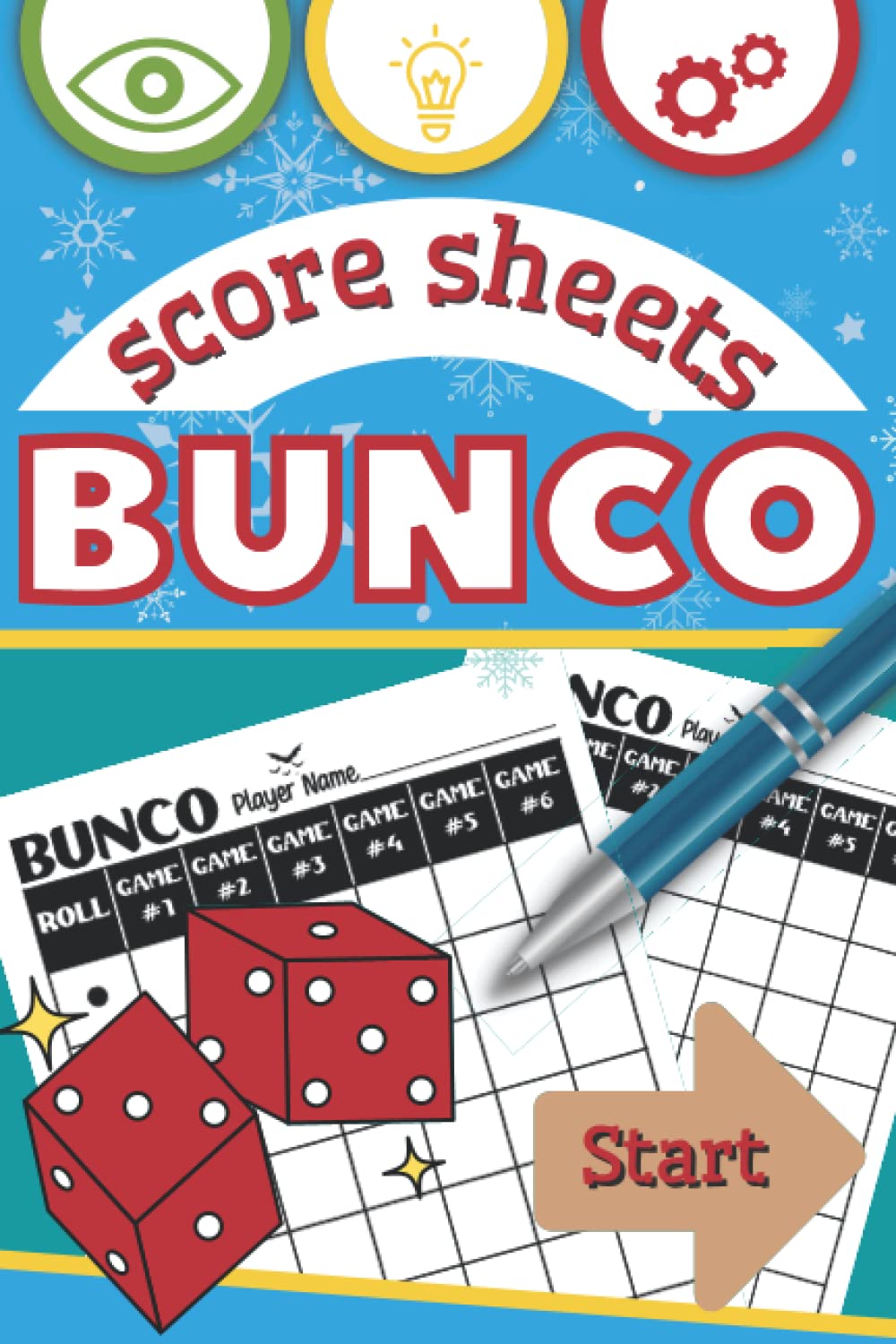 Bunco Score Sheets: Pad For Scorekeeping | Party Supplies | Dice Game Card Paperback Book | Bunco Game Kit | Gift Ideas for Bonko's Queen baixar o livro de graça