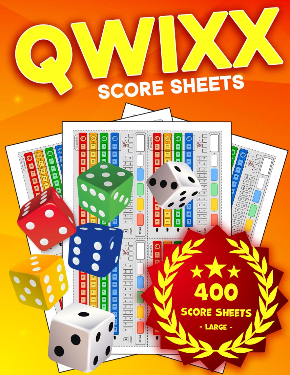 Qwixx Score Sheets: 400 Colored Sheet Pages for Dice Game baixar livro de graça